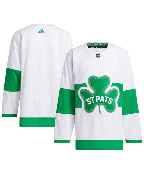 Men's White Toronto Maple Leafs St. Patricks Alternate Primegreen Authentic Jersey