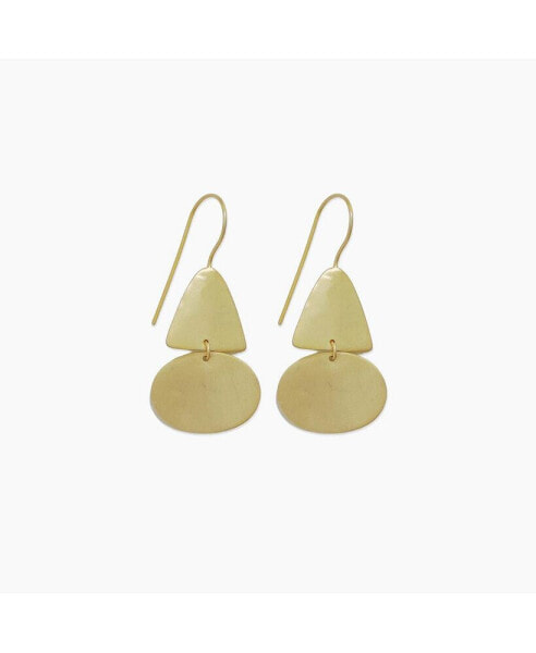 Sanctuary Project by Threaded Geo Mixed Shape Earrings Gold