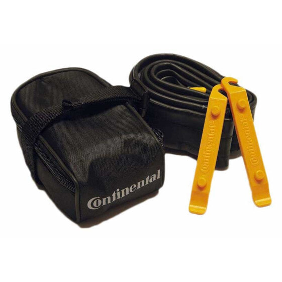 CONTINENTAL Tool Saddle Bag With MTB Inner Tube Presta 42 mm And 2 Tyre Levers