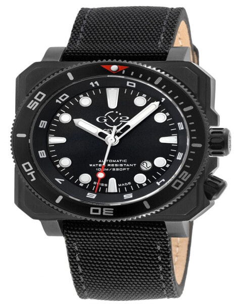 Часы GV2 Submarine Black Canvas 44mm