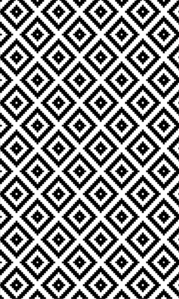 Ковер машинно-ткацкий MANI textile Черно-белый клетчатый