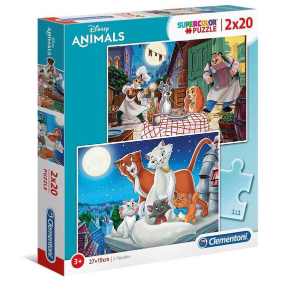 Пазл развивающий Clementoni Disney Animals 2x20 элементов