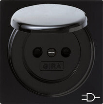 GIRA 045447 - CEE 7/3 - Black - 250 V - 16 A