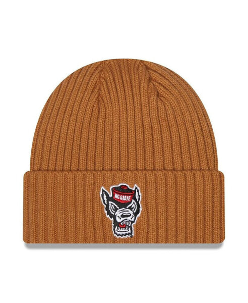 Men's Light Brown NC State Wolfpack Core Classic Cuffed Knit Hat