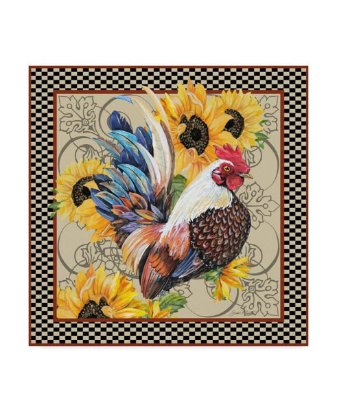 Jean Plout 'Country Rooster' Canvas Art - 24" x 24"