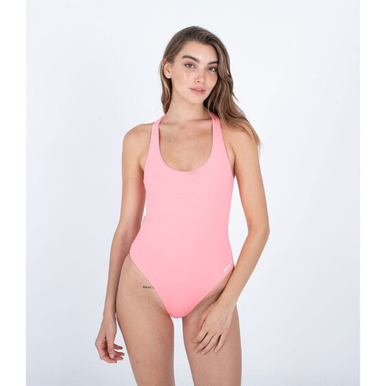 HURLEY One&Solid Solid Racerback Mod Swimsuit