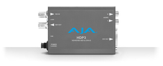 AJA HDP3 - Active video converter - Grey - 1920 x 1080 - - - 525i,625i,720p,1080i,1080p - BNC - 20 V
