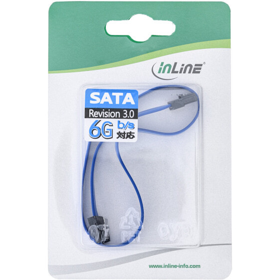 InLine SATA 6Gb/s Cable small Plug 0.3m with latches