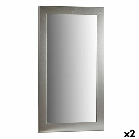 Настенное зеркало Серебристый Деревянный Cтекло 64,5 x 1,5 x 84,5 cm (2 штук)