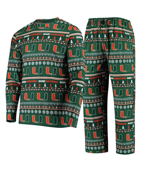 Пижама Concepts Sport Miami Hurricanes Ugly Sweater