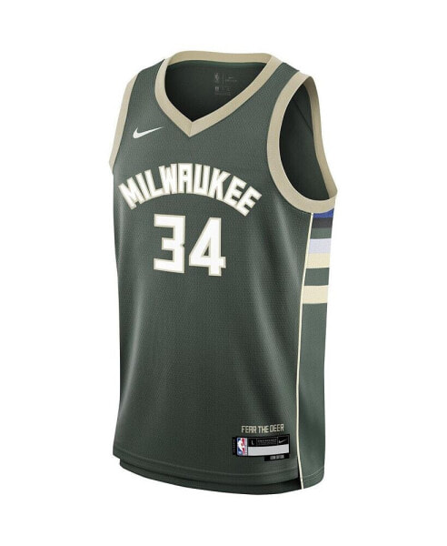 Футболка для малышей Nike Milwaukee Bucks Swingman Jersey - Icon Edition Гианнис Антетокунмпо - зеленая охотник