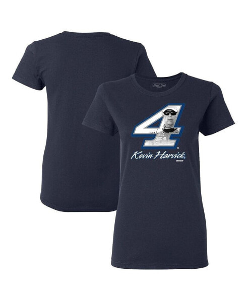 Women's Navy Kevin Harvick Driver T-shirt