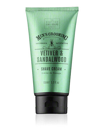 Scottish Fine Soaps Men's Grooming Vetiver & Sandalwood Shave Cream (150 ml)