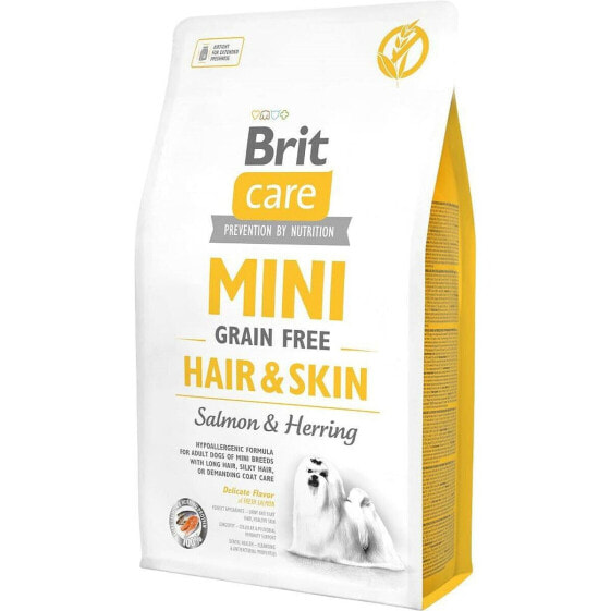 Сухой корм Brit Mini Hair&Skin Для взрослых Лососевая Рыба 2 кг