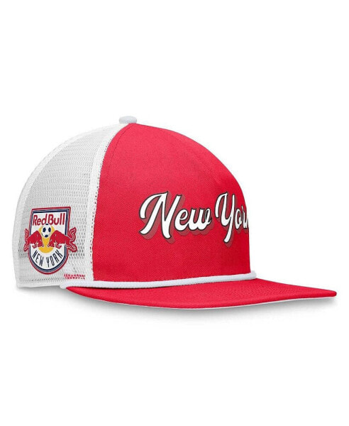 Men's Red, White New York Red Bulls True Classic Golf Snapback Hat