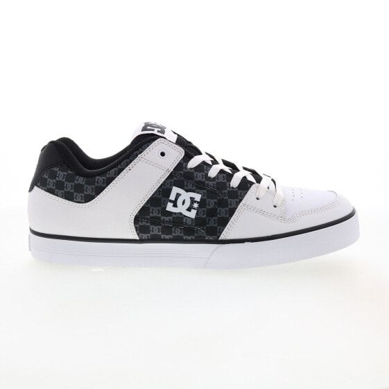 DC Pure 300660-BWG Mens White Leather Skate Inspired Sneakers Shoes