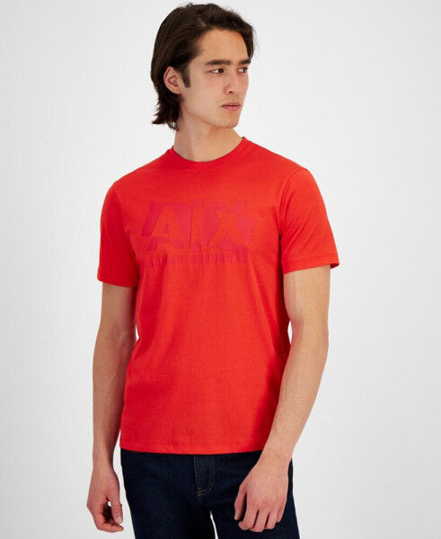 Men's Short Sleeve Crewneck Broken Logo Graphic T-Shirt, Created for Macy's