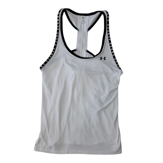 Under Armour Women's Stretch Moisture Wick Loose Fit Knockout T-Strap Tank Top,