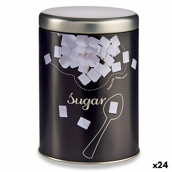 Сахарница Чёрный Металл 1 L 10,5 x 15 x 10,5 cm Сахар (24 штук)
