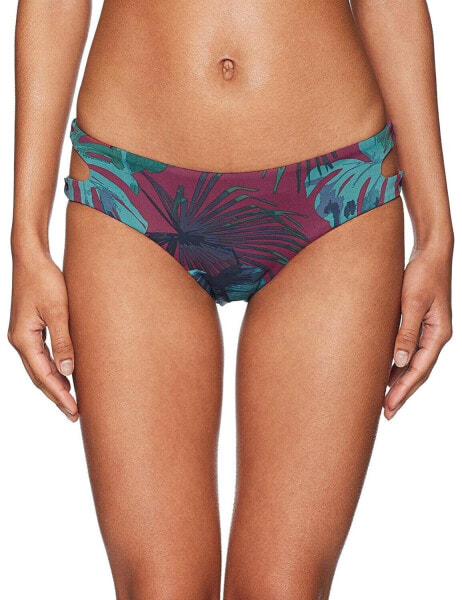 Bikini Lab Why Cant We Be Fronds Cut Out Hipster Bikini Bottom Sz. Small 148661