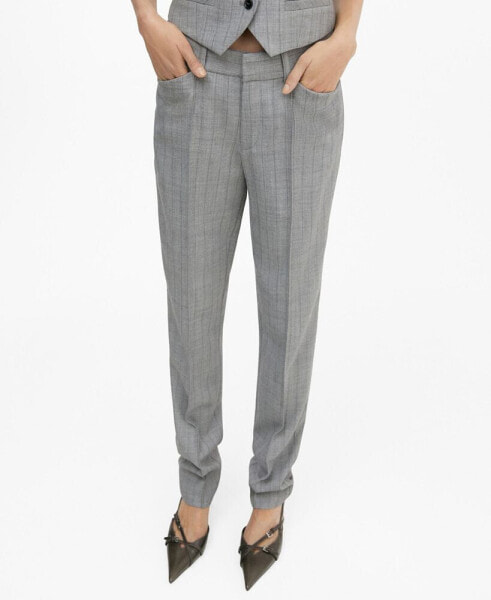 Women's Pinstripe Suit Pants