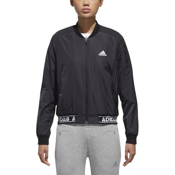 Adidas Sport Id Woven Bomber Womens Jacket Black ce2535