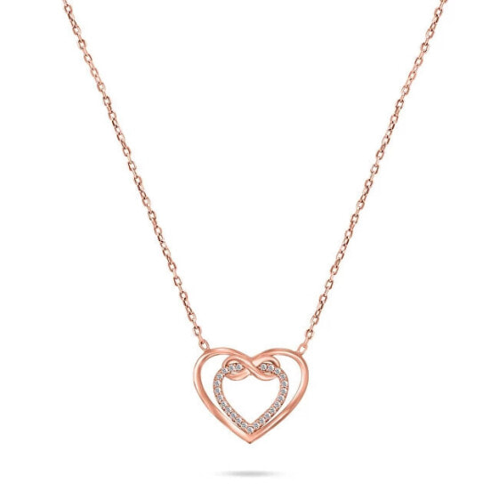 Romantic bronze necklace Infinite love NCL31R