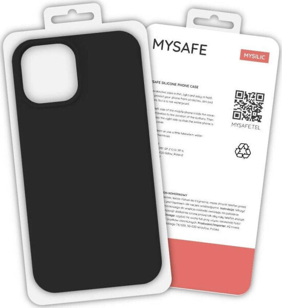 Mysafe MYSAFE ETUI SILIKONOWE IPHONE 11 PRO CZARNY PUDEŁKO