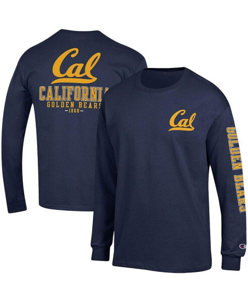 Men's Navy Cal Bears Team Stack Long Sleeve T-shirt