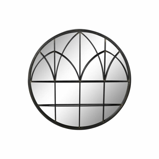 Зеркало настенное DKD Home Decor Металлическое Чёрное (76 x 4 x 76 см)