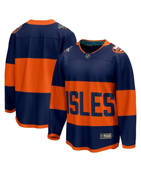 Men's Navy New York Islanders 2024 NHL Stadium Series Breakaway Jersey