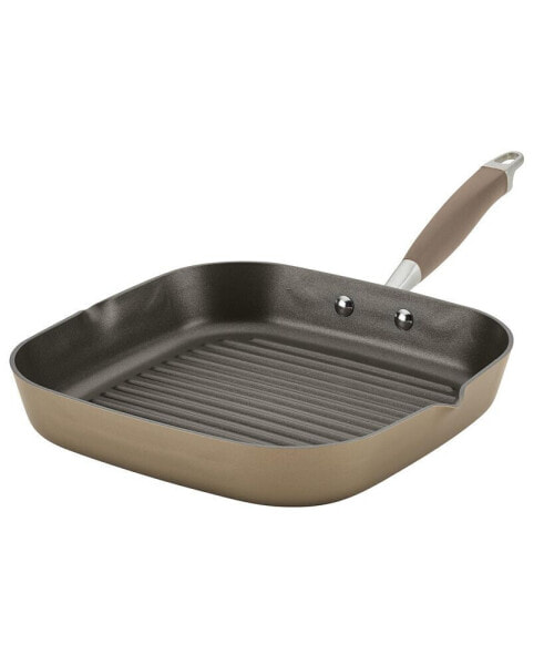 Advanced Home Hard-Anodized 11" Nonstick Deep Square Grill Pan