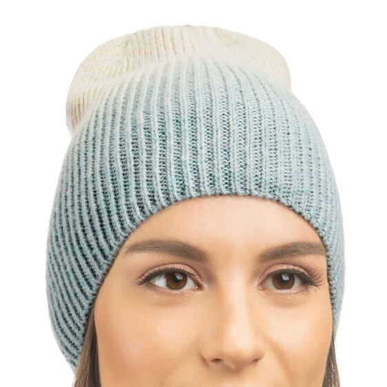 Lemon Women's Dip Dye Beanie One Size Medium Blue - CW-2087