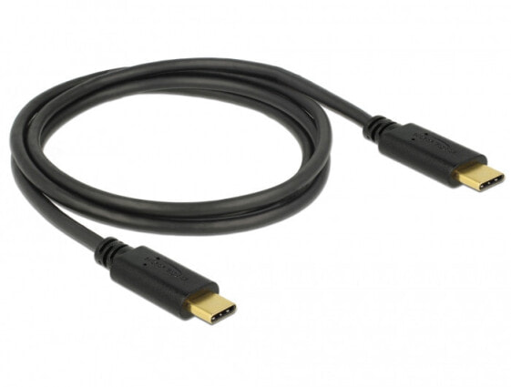 Delock 83323 - 1 m - USB C - USB C - USB 2.0 - 480 Mbit/s - Black