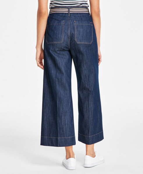 Women's Cropped Wide-Leg Jeans