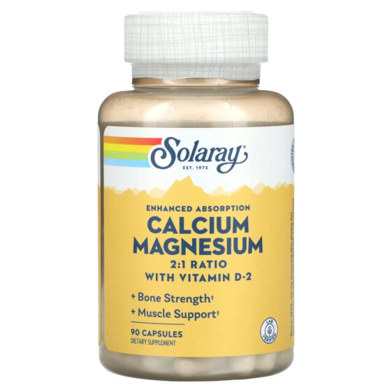 Enhanced Absorption, Calcium Magnesium, 90 Capsules