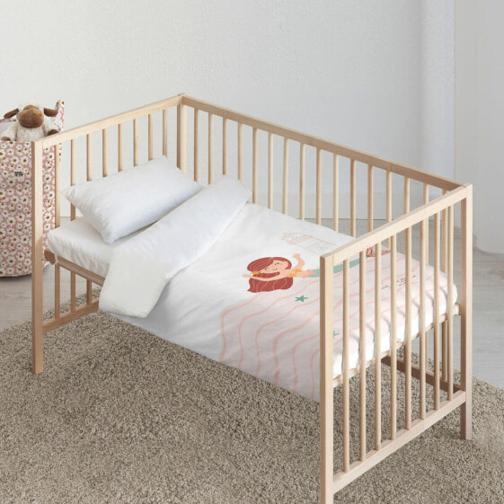 Розовый детский комплект постельного белья Kids&Cotton Mosi Big 100 x 120 см