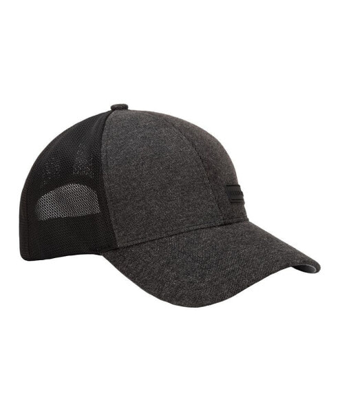 Men's Heather Low Profile Baseball Golf Cap, Logo Patch