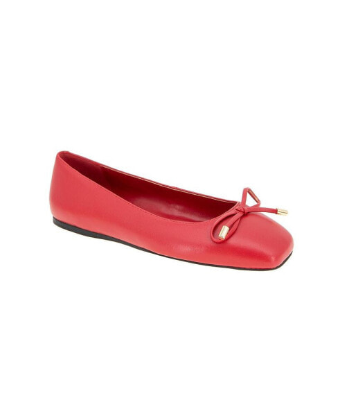 Women's Hartly Square Toe Bow Ballet Flats