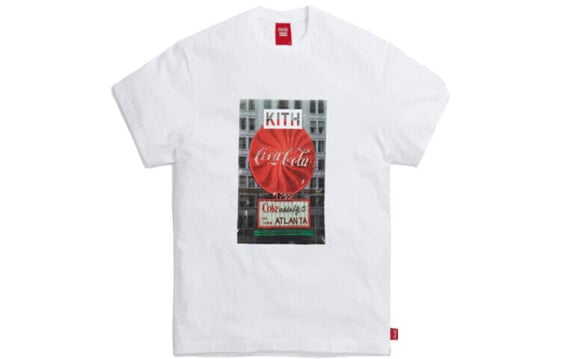 KITH x Coca Cola 联名款 Atlanta Vintage 圆领短袖T恤 男女同款 白色 / Футболка KITH x Coca Cola Atlanta Vintage T KH3855-101