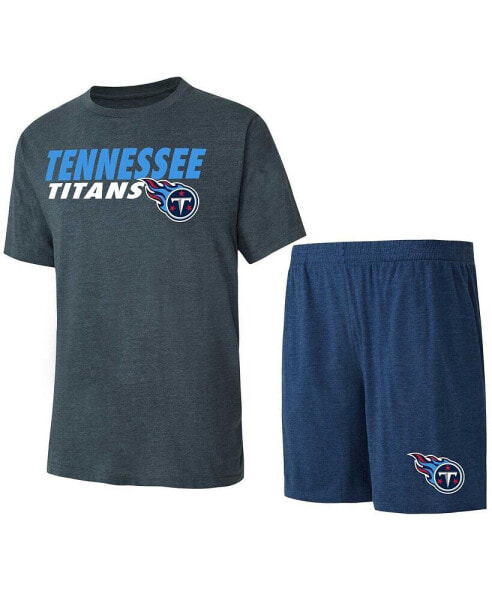 Пижама Concepts Sport мужская Нави, Серый с Коричневым Tennessee Titans Meter