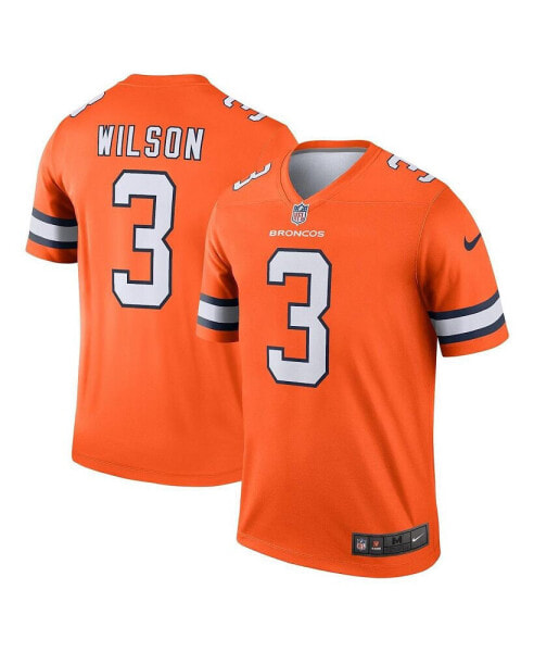 Men's Russell Wilson Orange Denver Broncos Alternate Legend Jersey