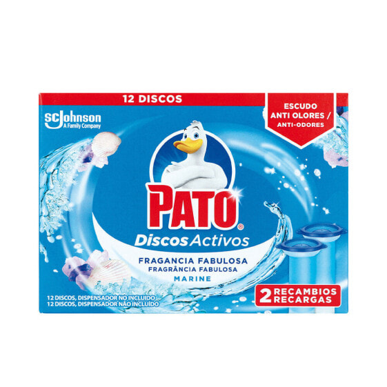 PATO WC DISCOS ACTIVOS x 12 recambios #frescor marino 12 u