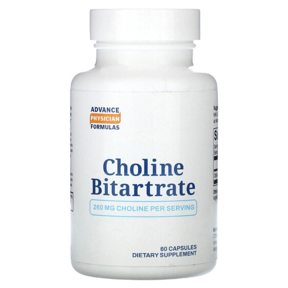 Минеральные капсулы Advance Physician Formulas Choline Bitartrate, 260 мг, 60 шт.