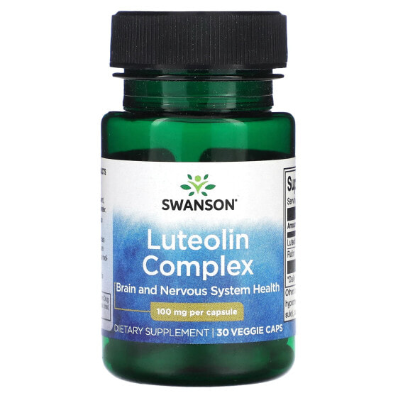 Комплекс Лутеолина Swanson, 100 мг, 30 вегетарианских капсул.
