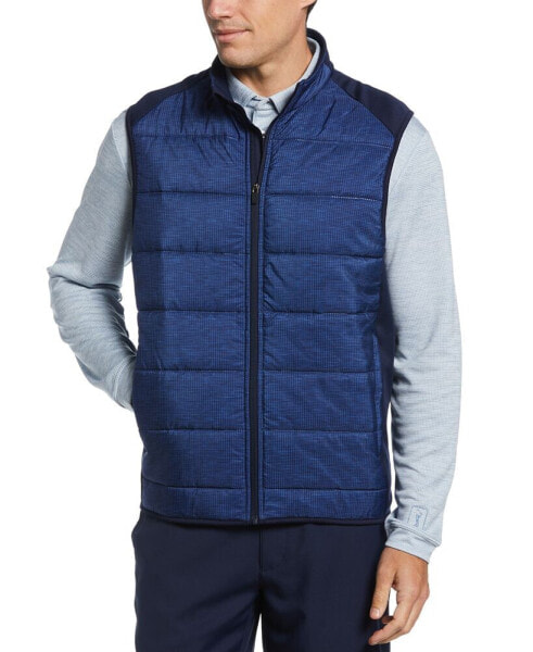 Men's Ultrasonic Print Full Zip Golf Vest