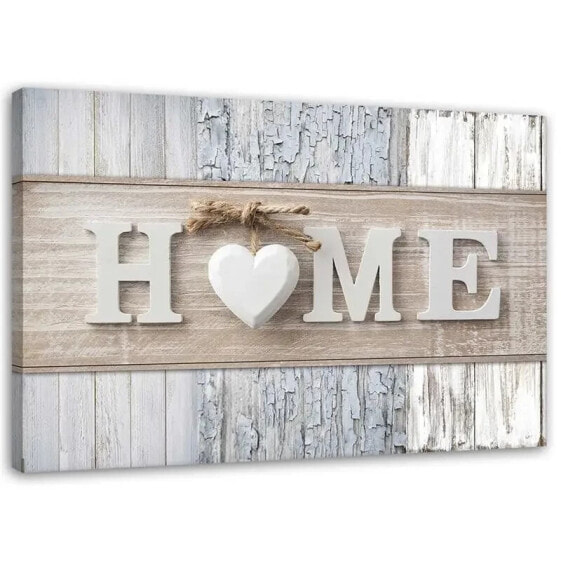 Wandbilder Herz Home Vintage Beige