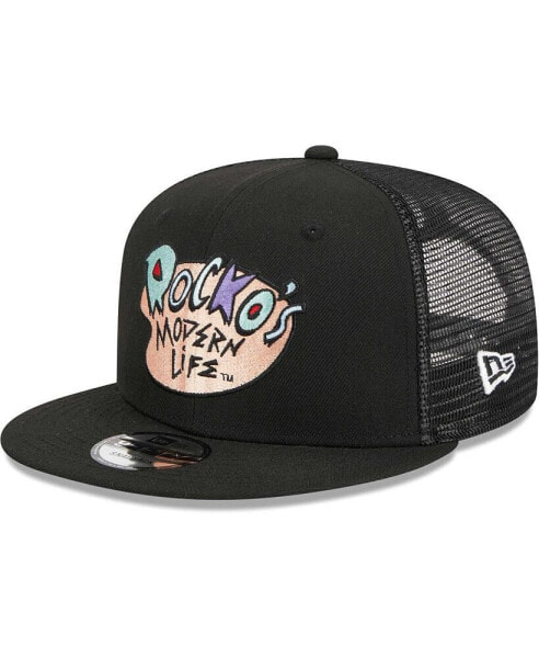 Men's Black Rocko's Modern Life Trucker 9FIFTY Snapback Hat