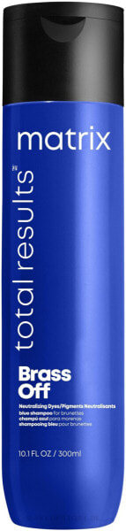 Farbneutralisierendes Shampoo für kühle Farbergebnisse - Matrix Total Results Brass Off Blue Shampoo For Brunettes 300 ml