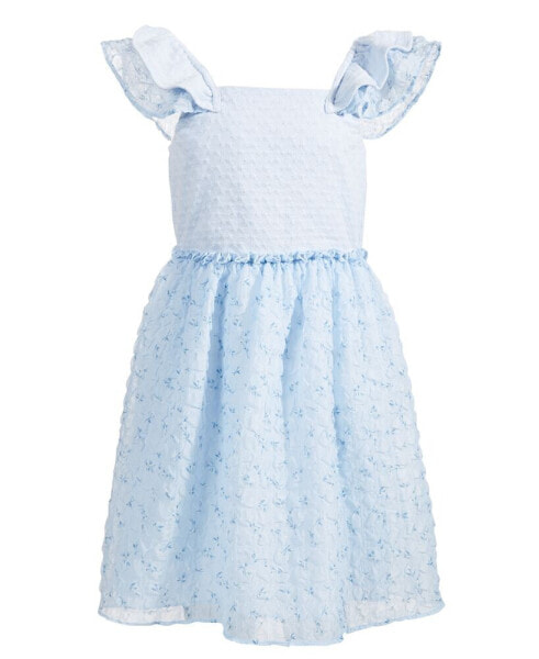 Платье для малышей Nannette из вязаного понта и шифона